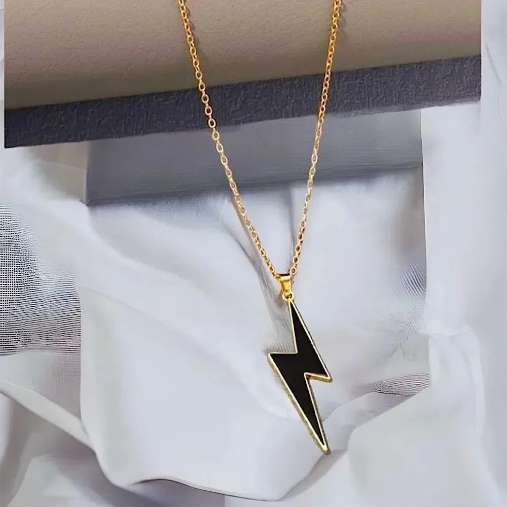 Throwback Lighting Bolt  Necklace l New